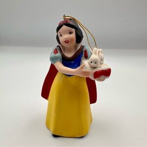 Snow White Porcelain Ornament Schmid 4.5 in 1980s Vintage Disney Princess